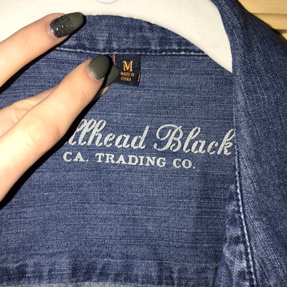 Bullhead black denim button down - Picture 2 of 3